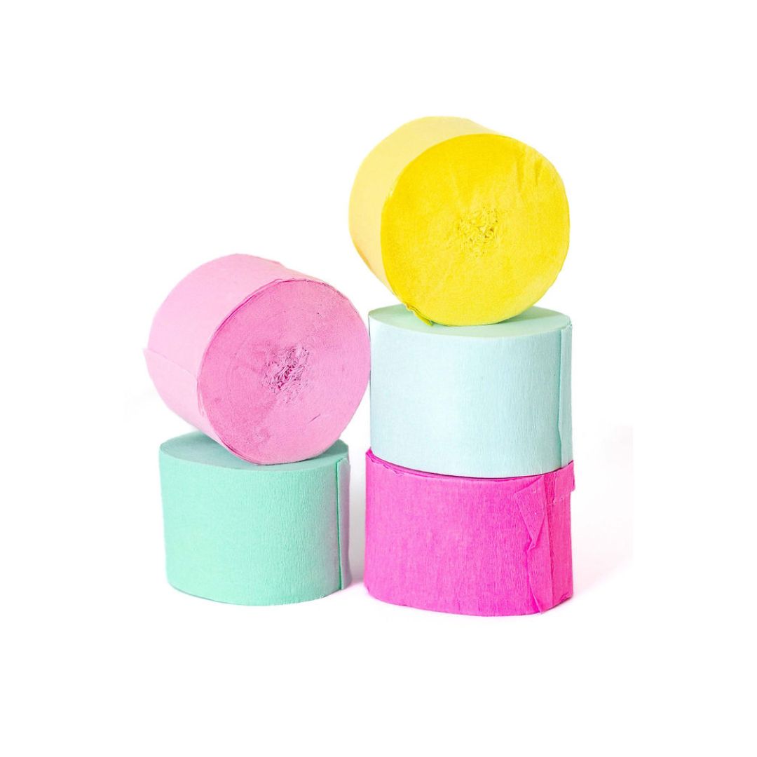 Bright Crepe Paper Streamers (set of 5) (Copy)