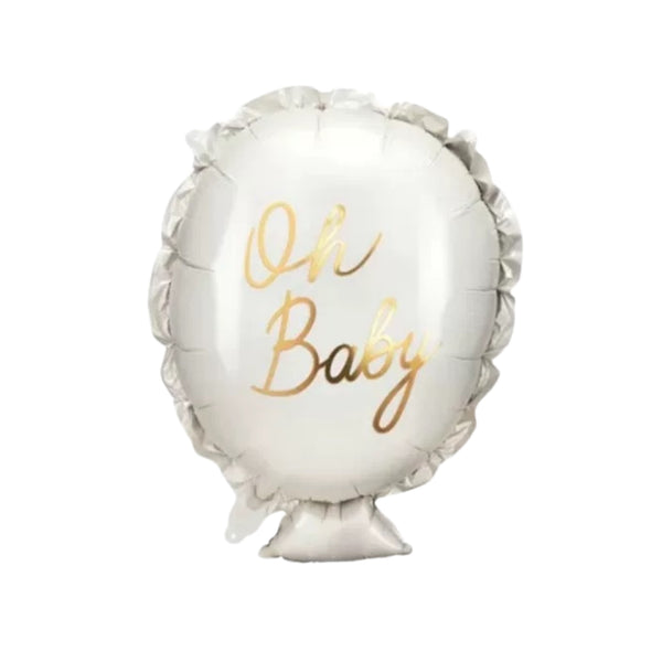 'Oh Baby' Oval Shaped Foil Balloon