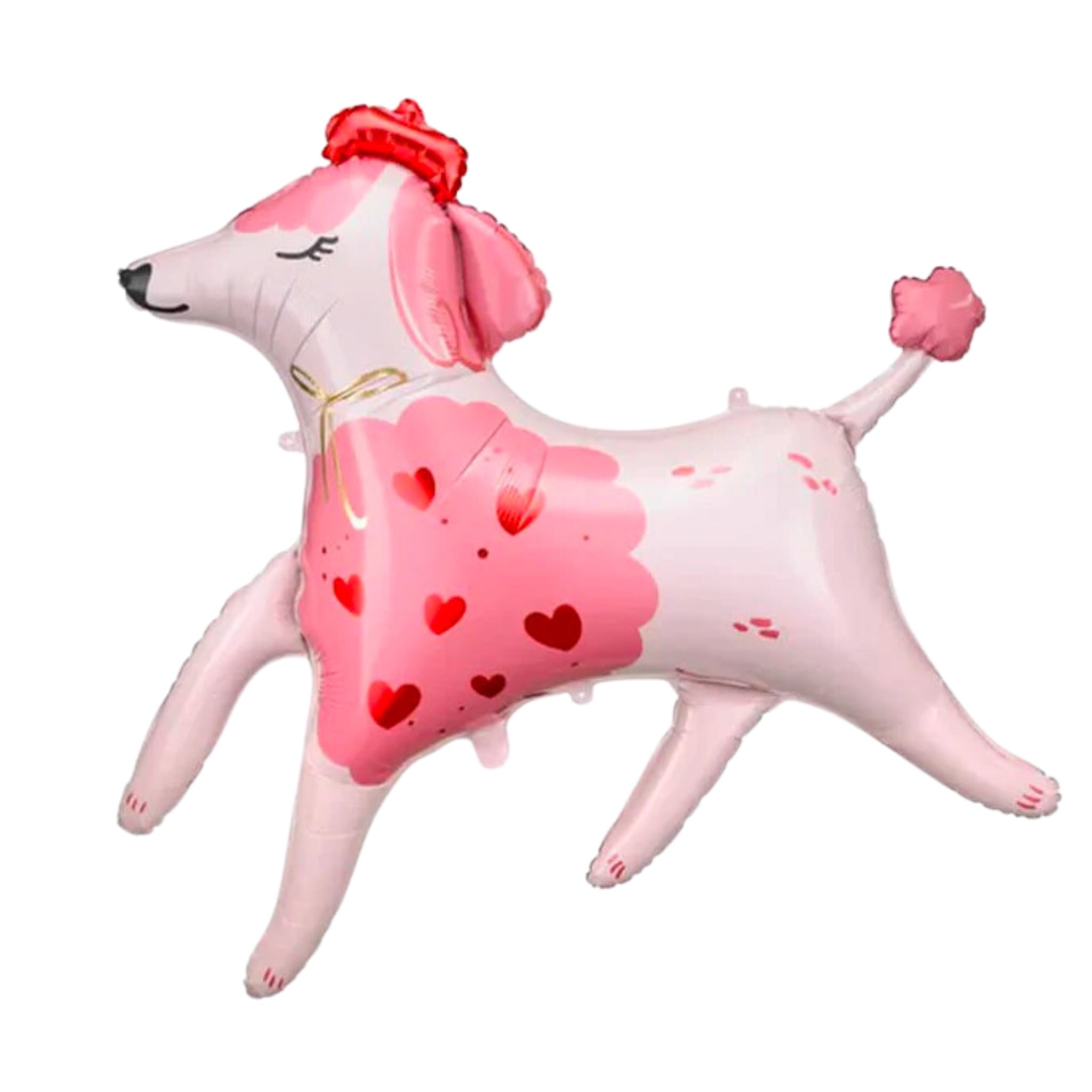 Valentine Poodle Shaped Foil Balloon