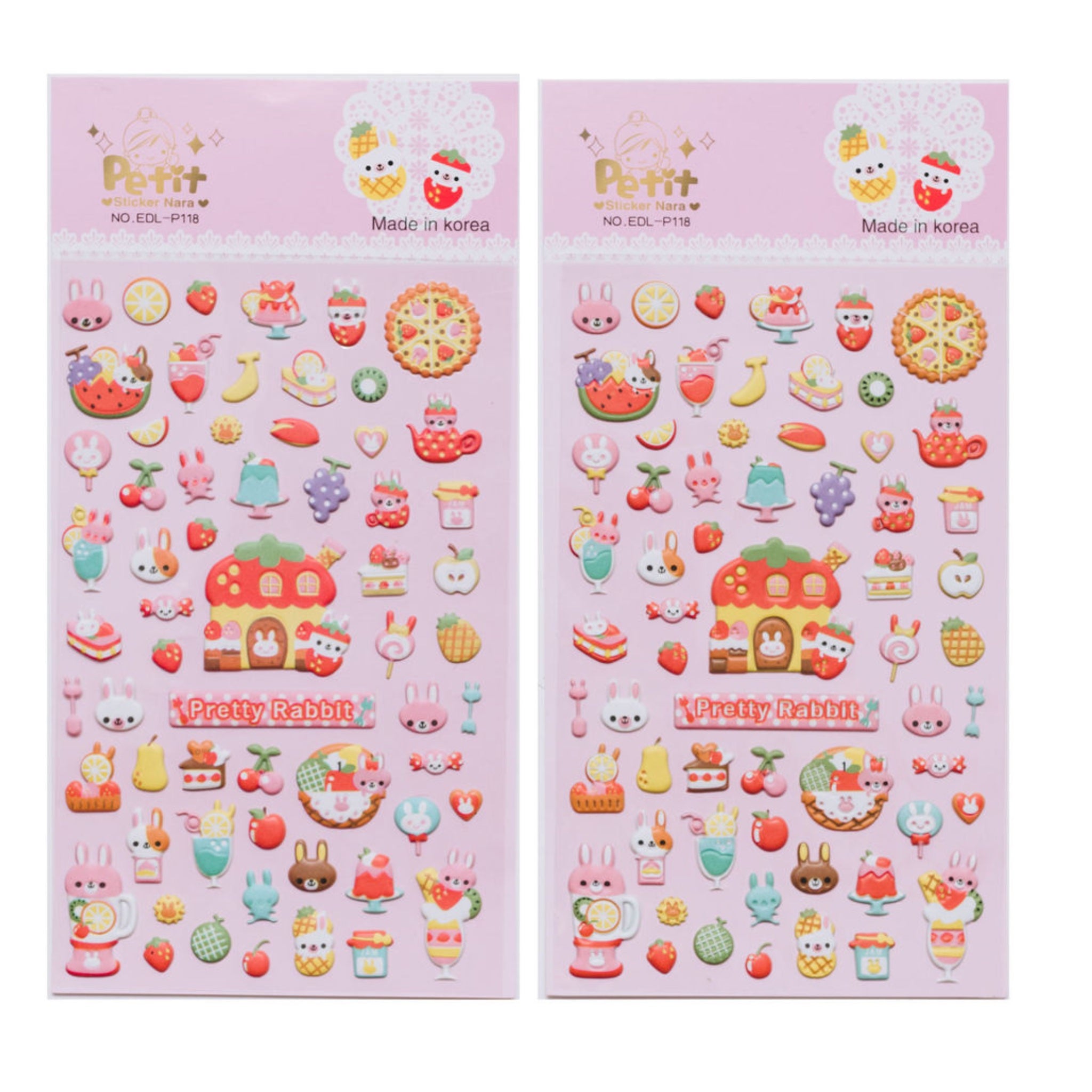 Petit Bunny Stickers (set of 2)