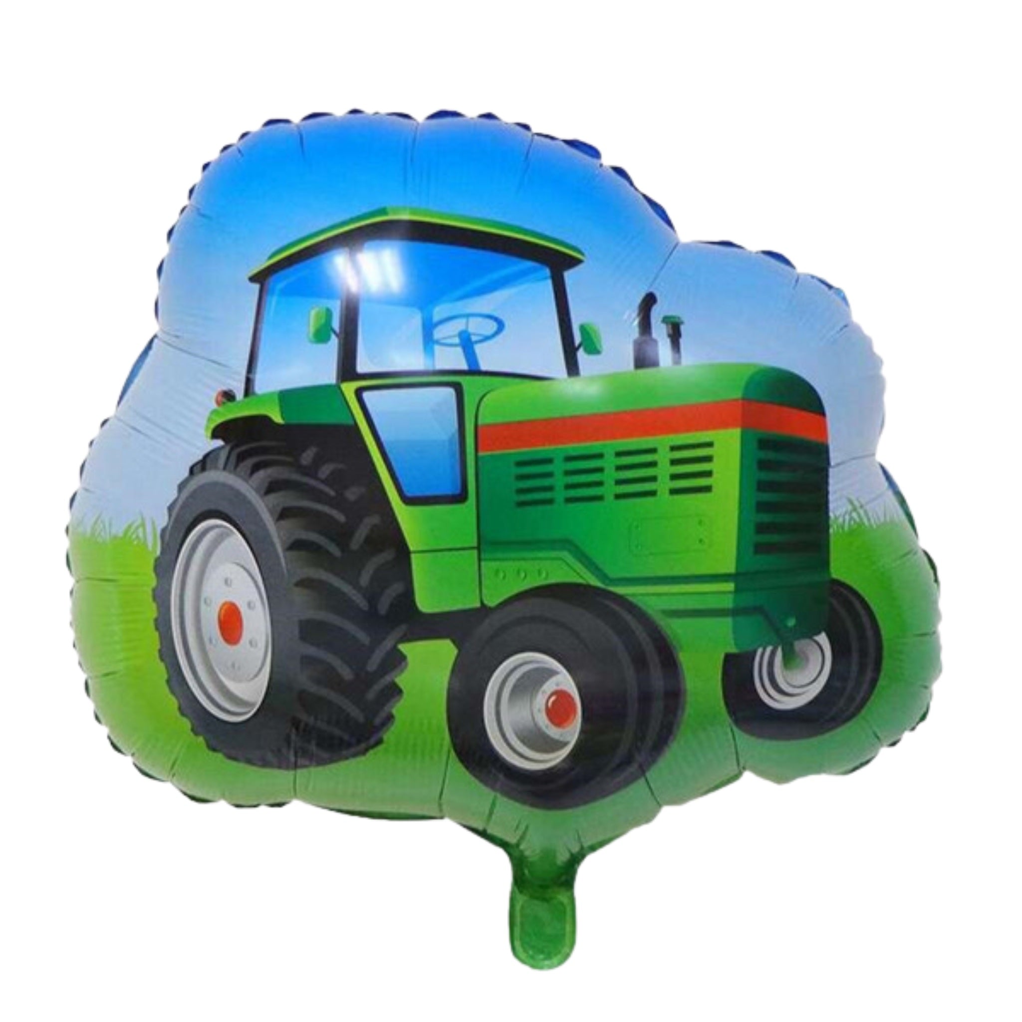 Farm Tractor Foil Balloon, Green