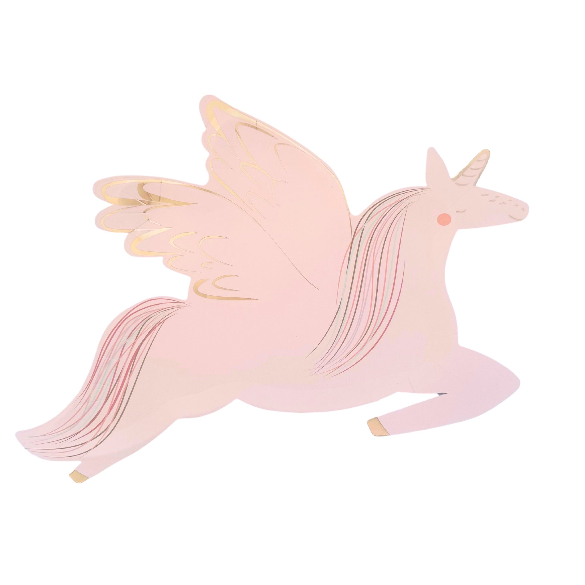 Winged Unicorn Themed Shaped Plates (set of 8)