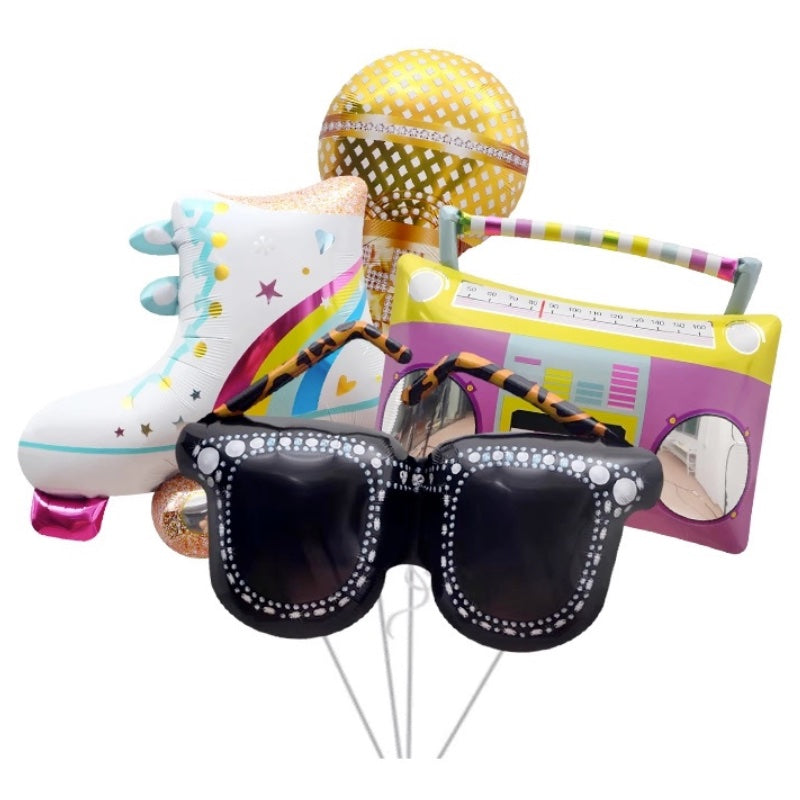 Retro Sunglasses Shaped Foil Balloon