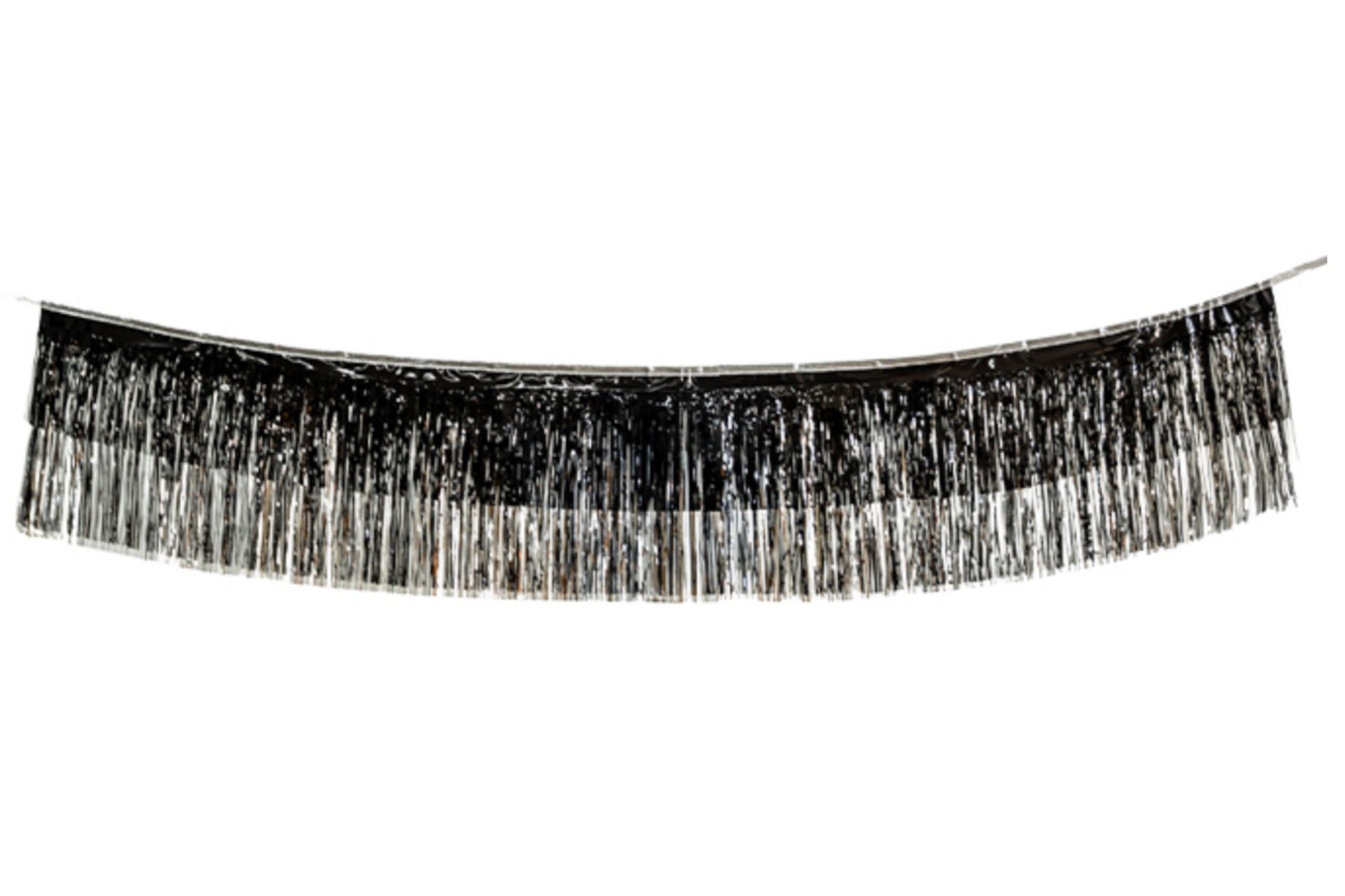 Black Tinsel Fringe Garland