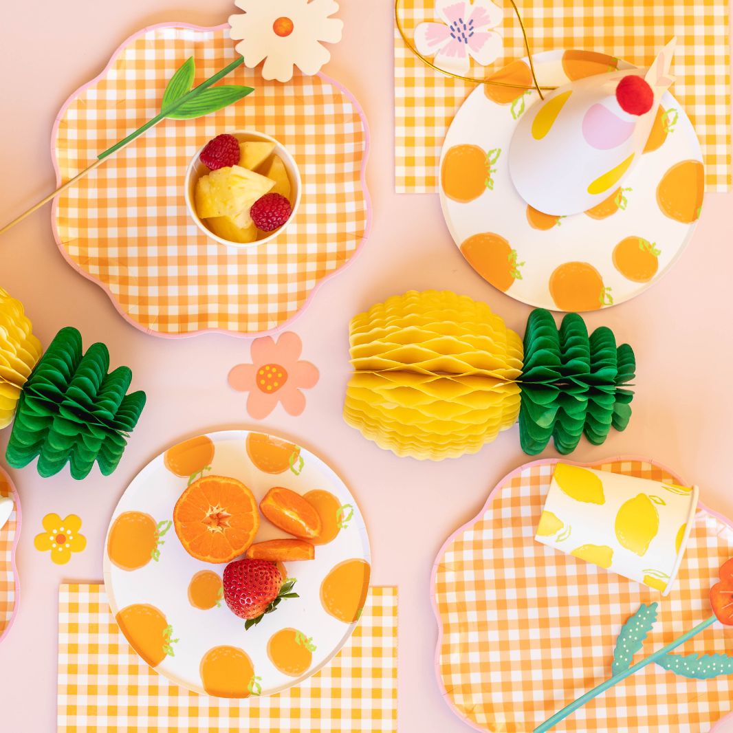 Sweet Oranges Plates (set of 8)