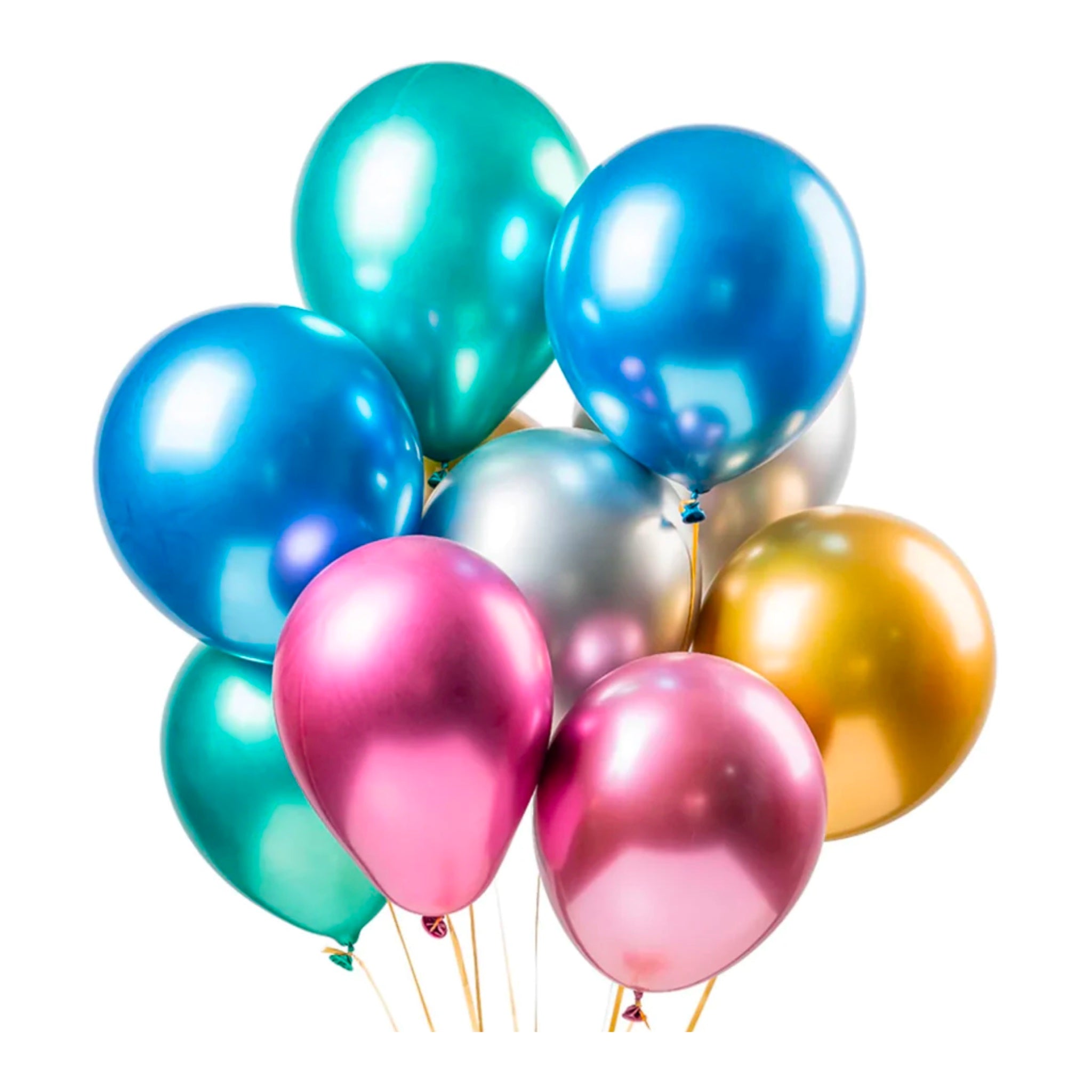 Metalic Latex Balloon Mix (set of 10)