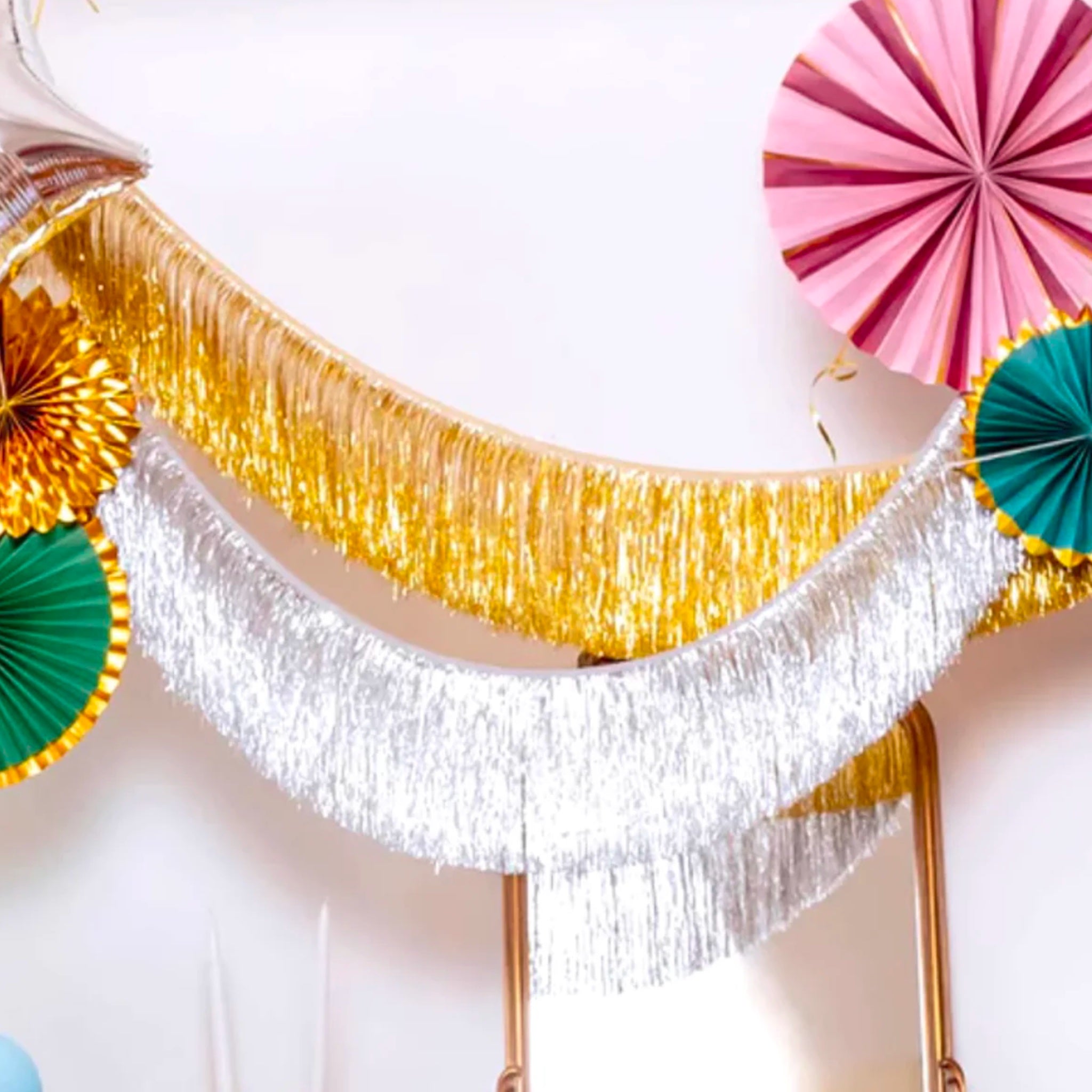 Gold Tinsel Fringe Garland