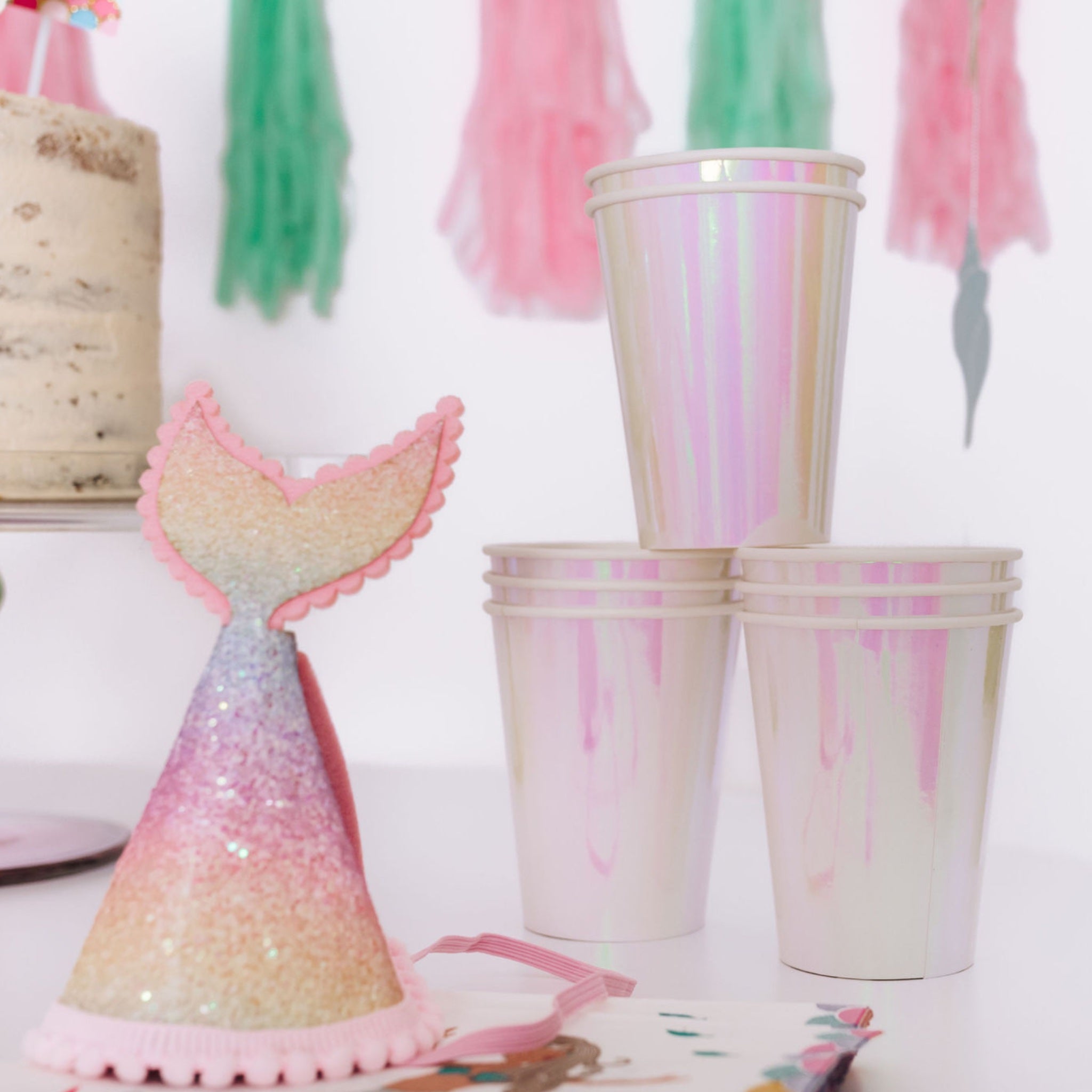 Iridescent Cups (set of 8)