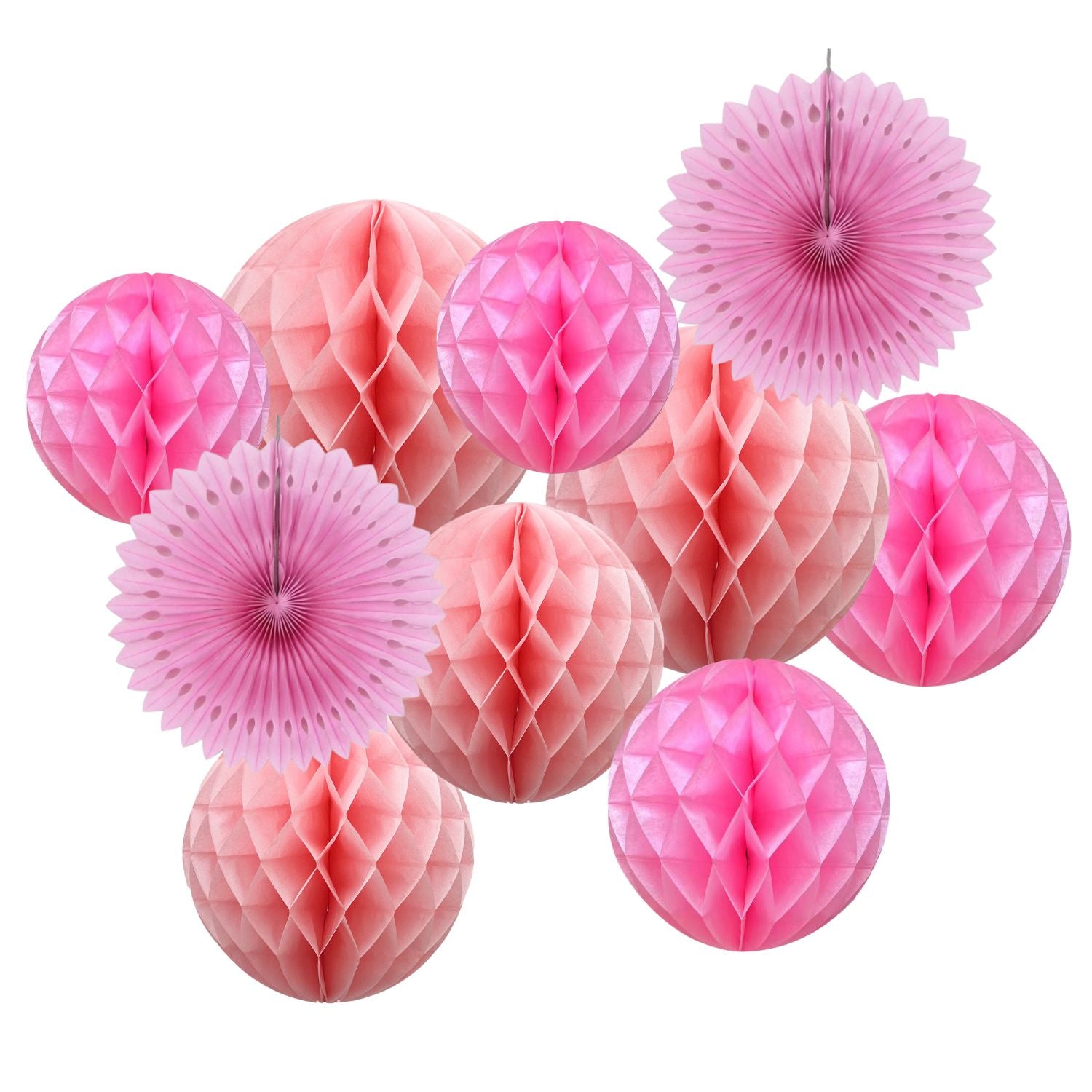 Vibrant Pink Lantern Bouquet (set of 10)