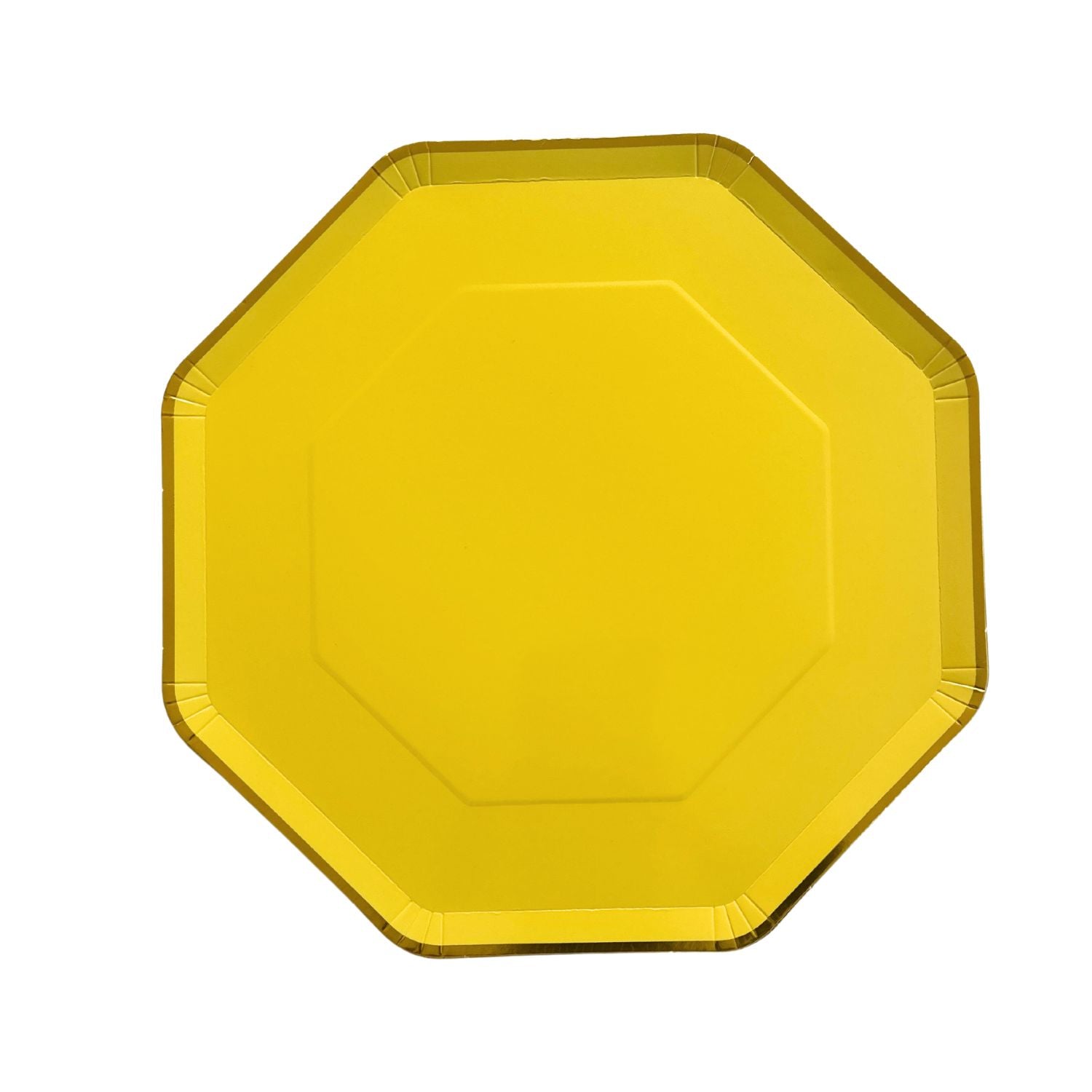 Yellow Octagonal Plates (set of 8 )