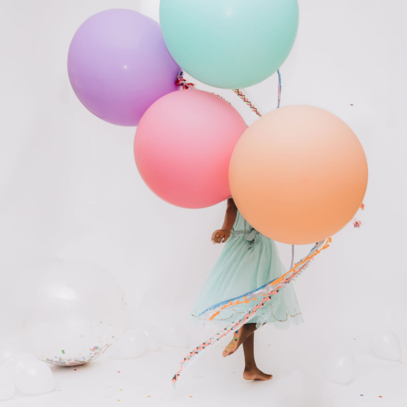 Jumbo Round Biodegradable Pastel Purple Matt Latex Balloon