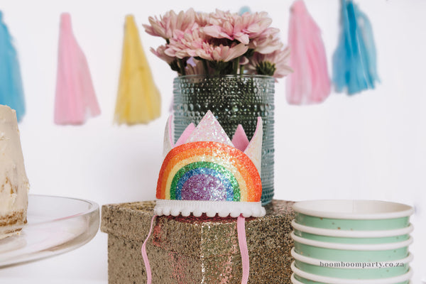 Rainbow Party Crown (includes numbers 1 to 9)