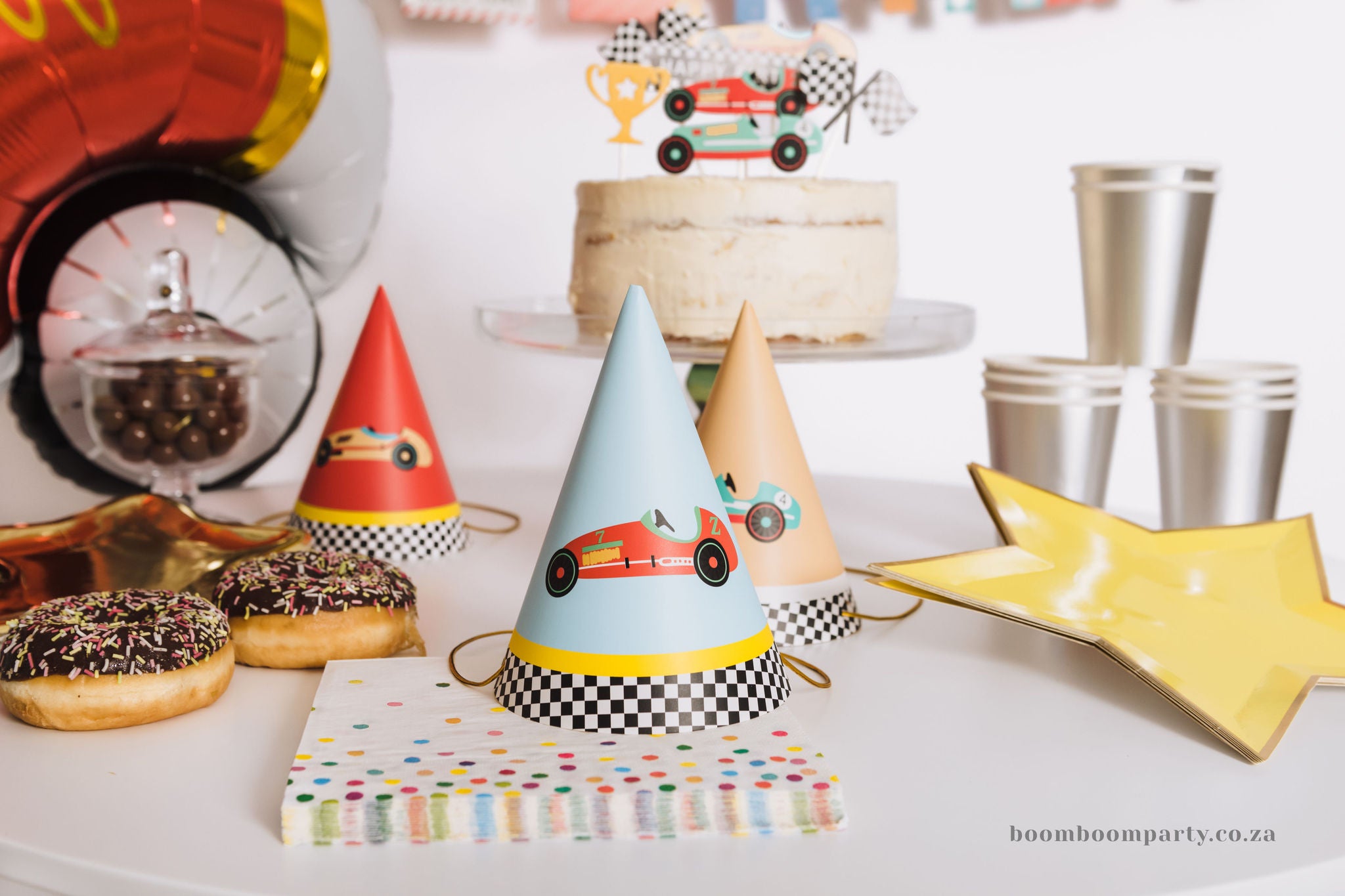 Race Car Party Hat (set of 8)