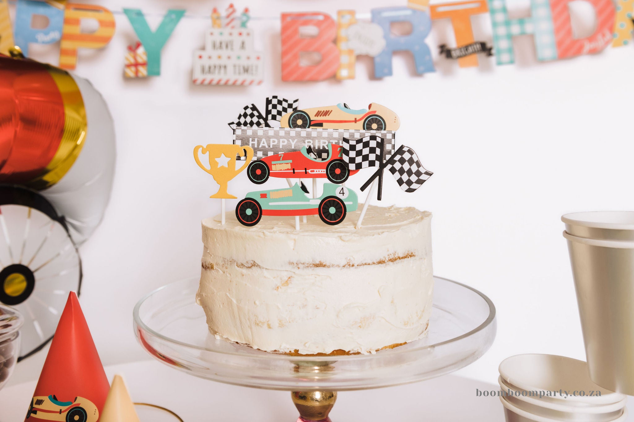 Race Car Cake Topper Mix (set of 7)