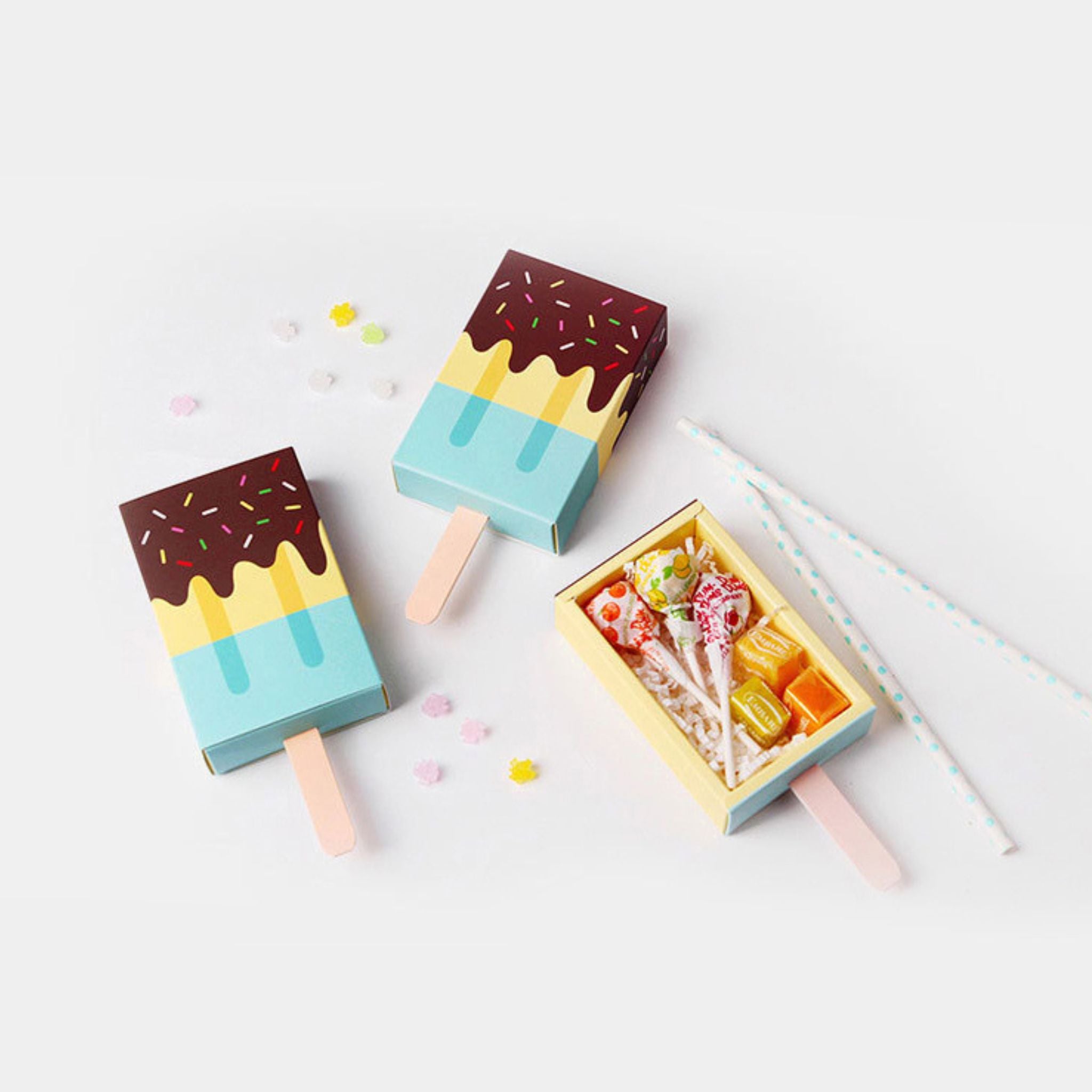 Ice Cream Candy Favour Boxes (set of 4)